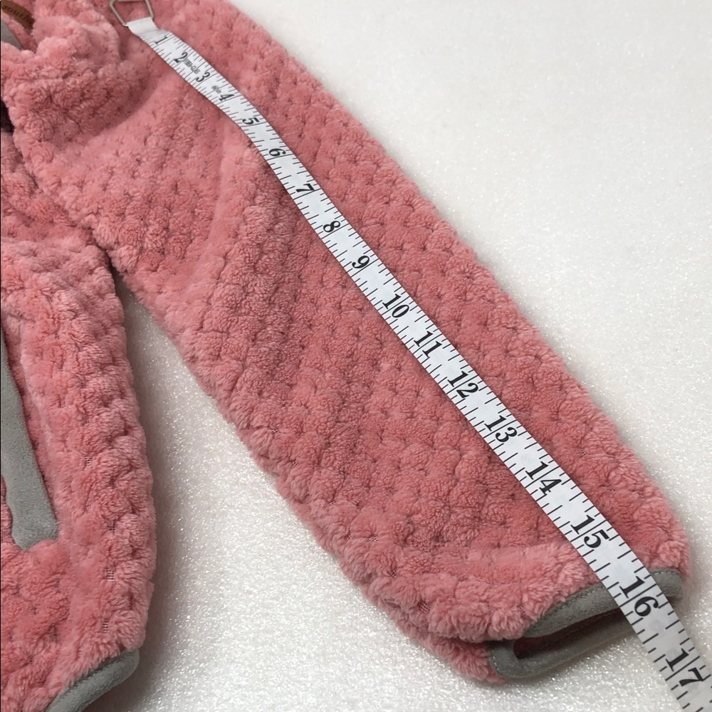 Simply Southern Pullover Pink And Gray Fleece Jacket Youth Size L - Picture 11 of 12